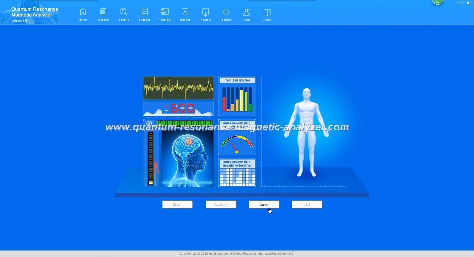 Quantum Magnetic Resonance Health Body Analyzer 24