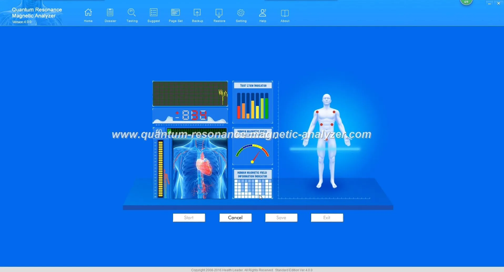 Quantum Magnetic Resonance Whole Body Health Analyzer