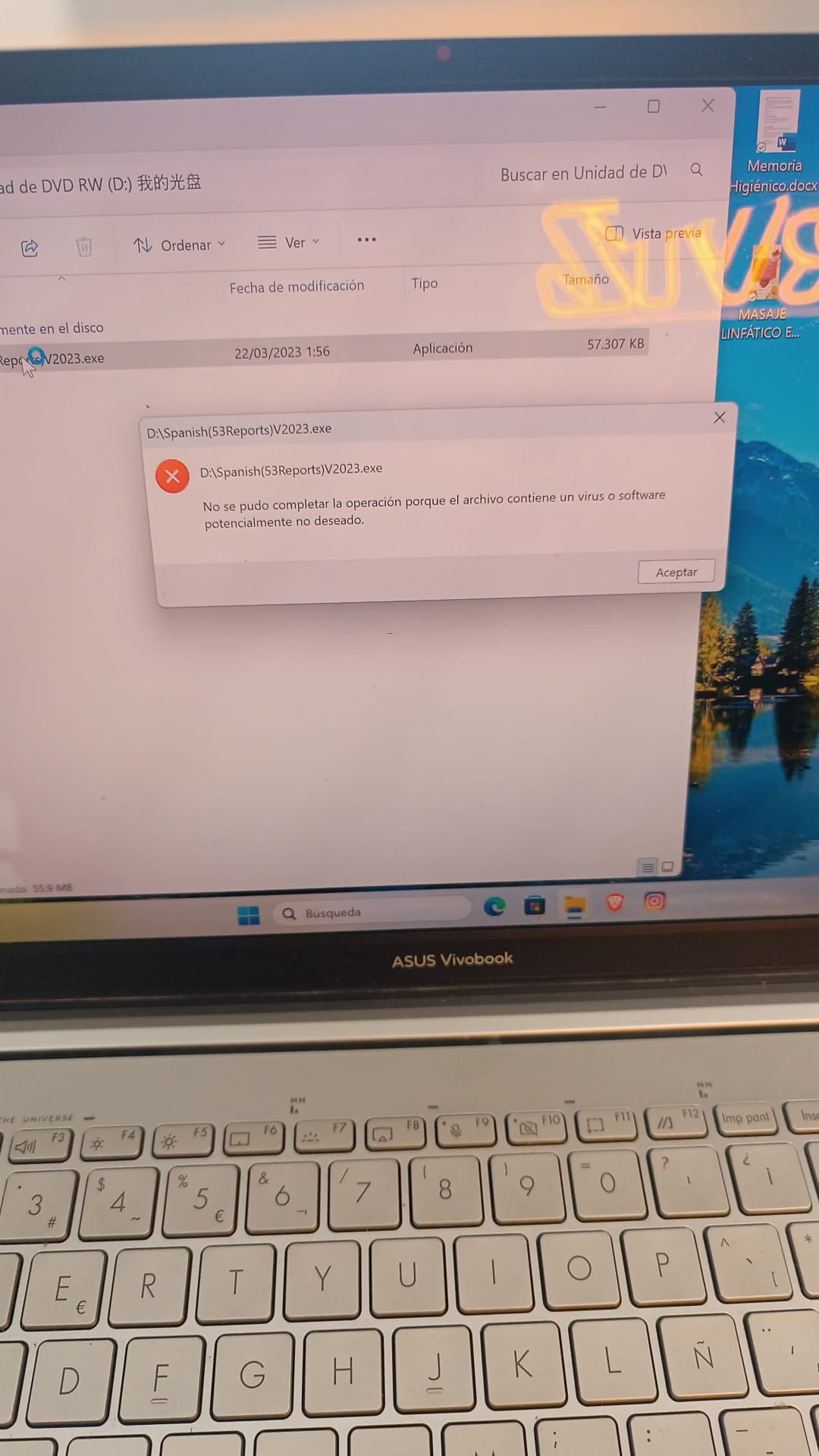 2025 2 25 Virus found in Spanish NATURVIZ installation QUANTUM ANALYZER SOFTWARE 002
