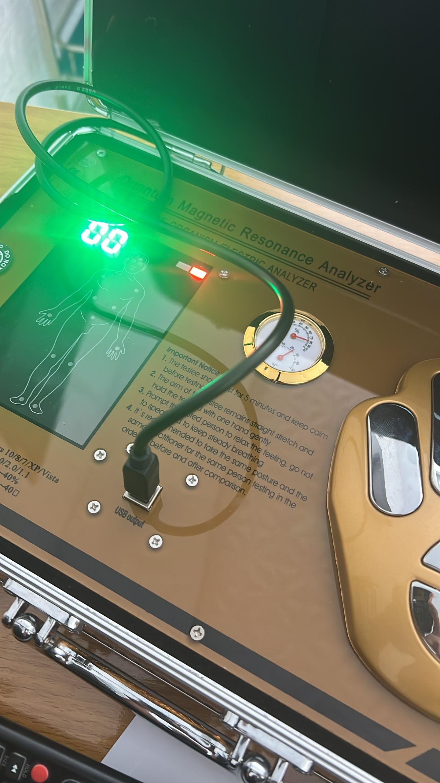 Quantum Resonance Magnetic Analyzer