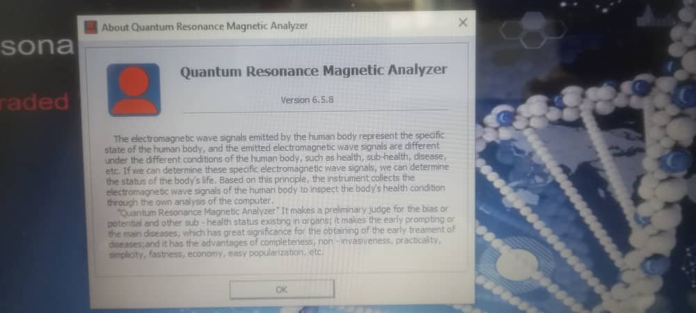 quantum resonance magnetic analyzer
